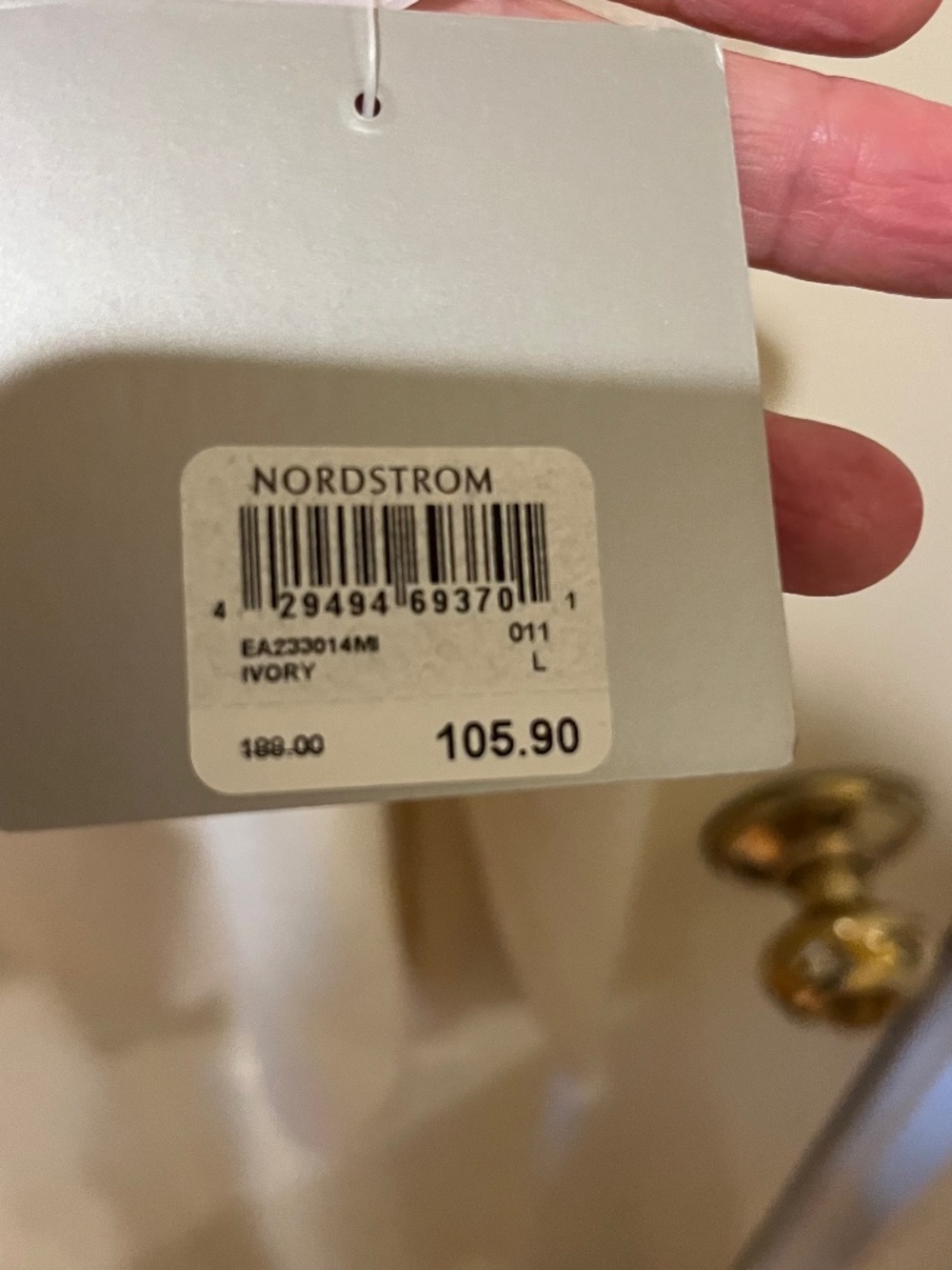 Nordstrom Cashmere Sweater Ivory - Picture 4 of 5